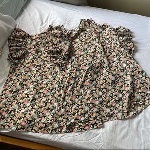 Floral High Neck Blouses